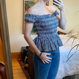 Very cute off the shoulder blouse